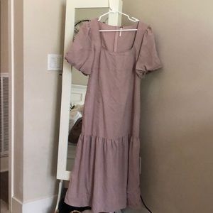 Free People maxi puff sleeved dress